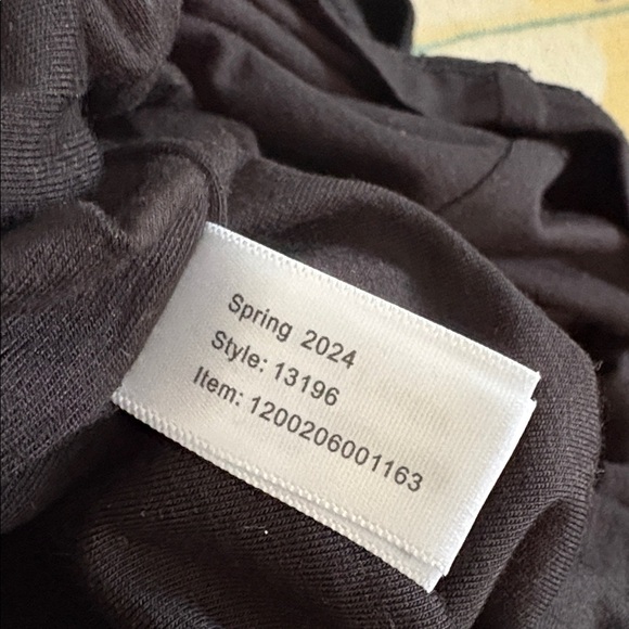 Marine Layer Lexi Ribbed Daytime Midi Dress Black Small - Picture 8 of 9